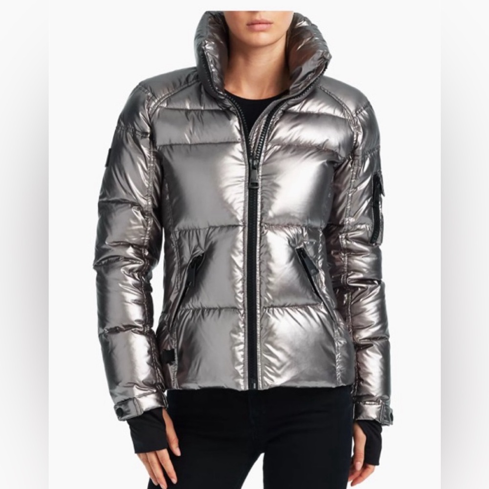 Sam Freestyle Down Puffer Jacket in gunmetal